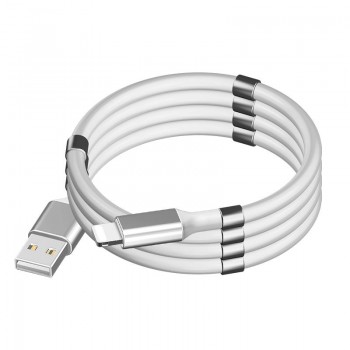 CABLE MAGNÉTICO ENROLLABLE PK01 LIGHTNING