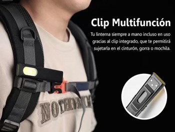 LINTERNA LED MULTIUSOS T7